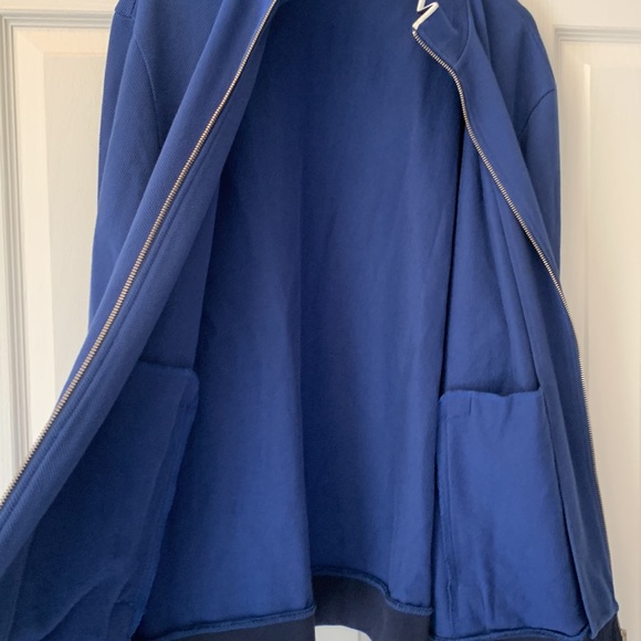 Lacoste Zippered Sweater/Jacket stand up collar Navy blue Men’s size XXL (FR 8) - Picture 5 of 14